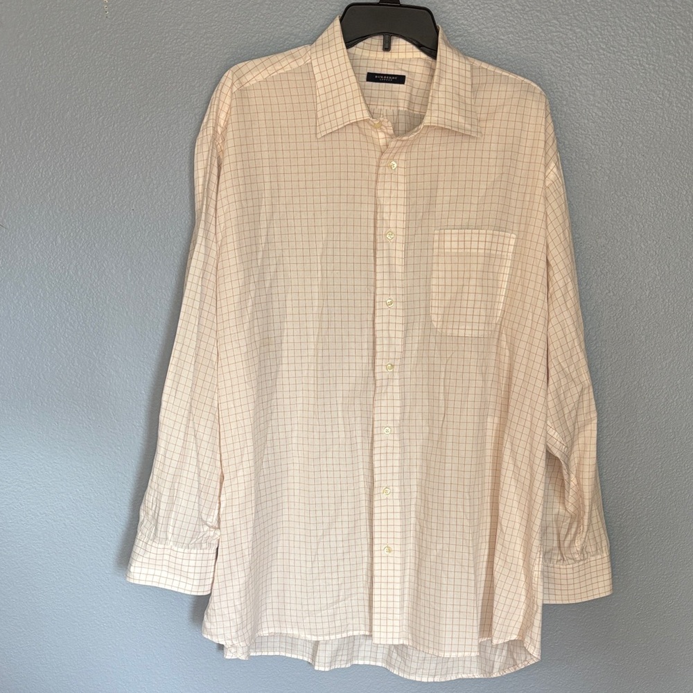 BURBERRY LONDIN long sleeve button down dress shirt. Size 18R. - Picture 1 of 9